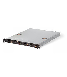 KRR-416 | Záznamové zařízení, 4x 3.5" int. pozice pro SATA (SSD) HDD, 2x Gigabit LAN, podpora až 16 kanálů současně připojených kamer/videoserverů, 1x slot pro redudantní zdroj, provedení rack (1U)   