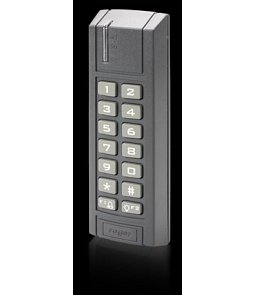 PRT12 | bezdotyková čítačka s klávesnicou, standalone (120 užívateľov) alebo online režim, Wiegand26/34/42/66/Magstripe/RACS, dosah 12 cm, 3 x LED, bzučiak, použitie - interiér/exteriér   