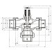 VD131 15-0,25 | 3-cestný regulační ventil PN16, DN15, Kvs=0,25 včetně servopohonu   