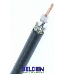 H155A00.00B100 | Kábel COAX Cu AWG17 STR 50-3,9 PVC GY DF(Al)+80%TC-oplet   
