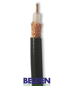 MRG2130.001000 | Kábel COAX RG213 CU AWG12 STR 50-7,25 PVC BK CU-oplet MIL-type   