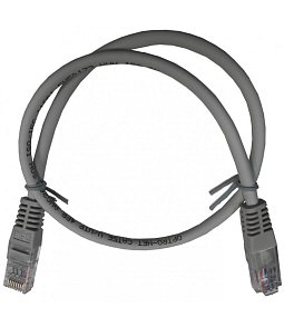 ON-MP-C5E-UUTP-010-LS-GY | Patch cord C5e U/UTP LSOH  1,0m GY   