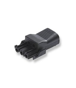 NAC32S.B | Konektor NAC32 BK 3p odľahčenie v ťahu vhodné pre všetky XL-spojky skrutkovací (zástrčka-socket)   