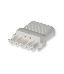 NAC52SL.W | Konektor NAC52 WH 5p nízka odľahčenie v ťahu vhodné pre všetky XL-spojky skrutkovací (zástrčka-socket)   