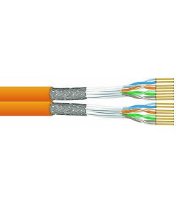 17739002CL | Kábel C7A S/FTP FRNC/LSOH SOL AWG22 Cca OR 500m Uninet 7702 duplex   