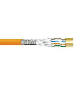 18292700DL | Kábel C6A S/FTP FRNC/LSOH SOL AWG23 Dca OR 500m Uninet 7060 duplex   