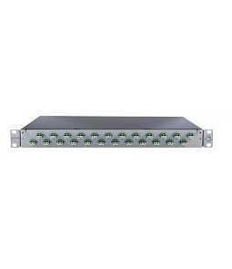 41531300ZY | Patch panel FO L 19"  6p 1U LSH/APC(E2000/APC) LGY SM OS2 vrátane kazety a pigtailov   