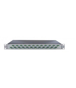 41531500ZY | Patch panel FO L 19" 12p 1U LSH/APC(E2000/APC) LGY SM OS2 vrátane kazety a pigtailov   