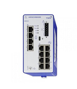 BRS32-12TX | Switch IDS 12p 8x10/100Base-TX 4x10/100/1000Base-TX 8xPoE(+) porty(Phantom power) manag IP30 DIN-rail Bobcat BRS32-12TX   